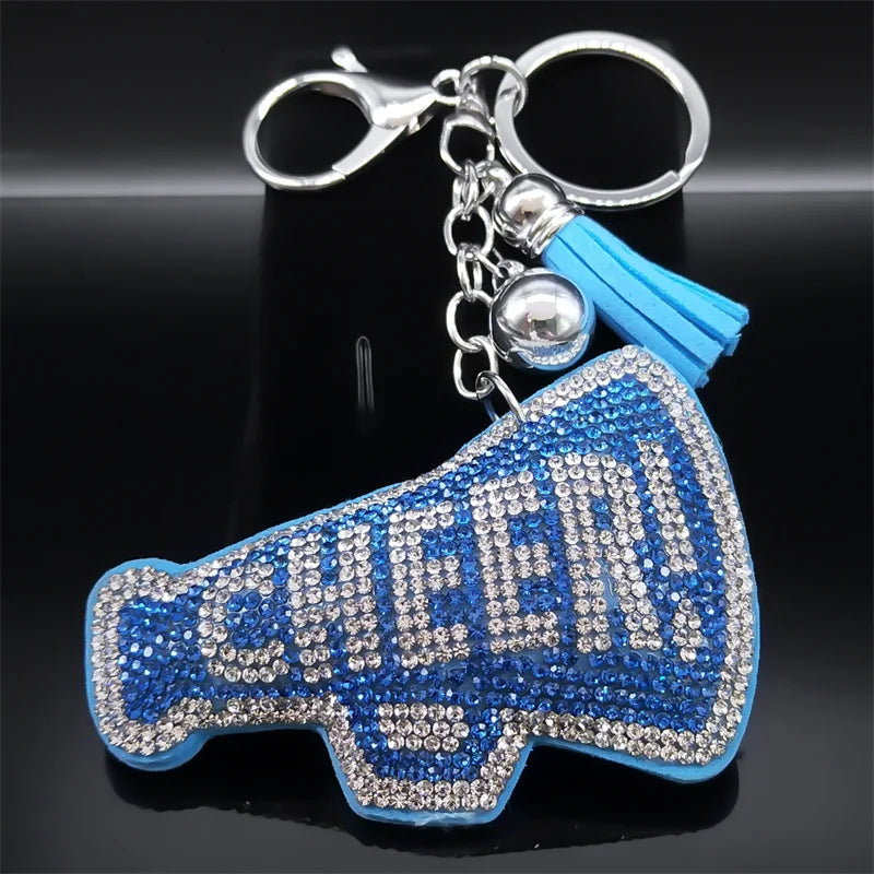 Iced Out Key Gold Chain Cheer Letter Word Full