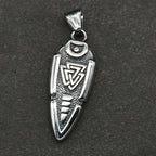 Stainless steel Nordic Rune Thor\'s Hammer Pendant Odin Celts Valknut Thors axe Necklace Men's Amulet Jewelry