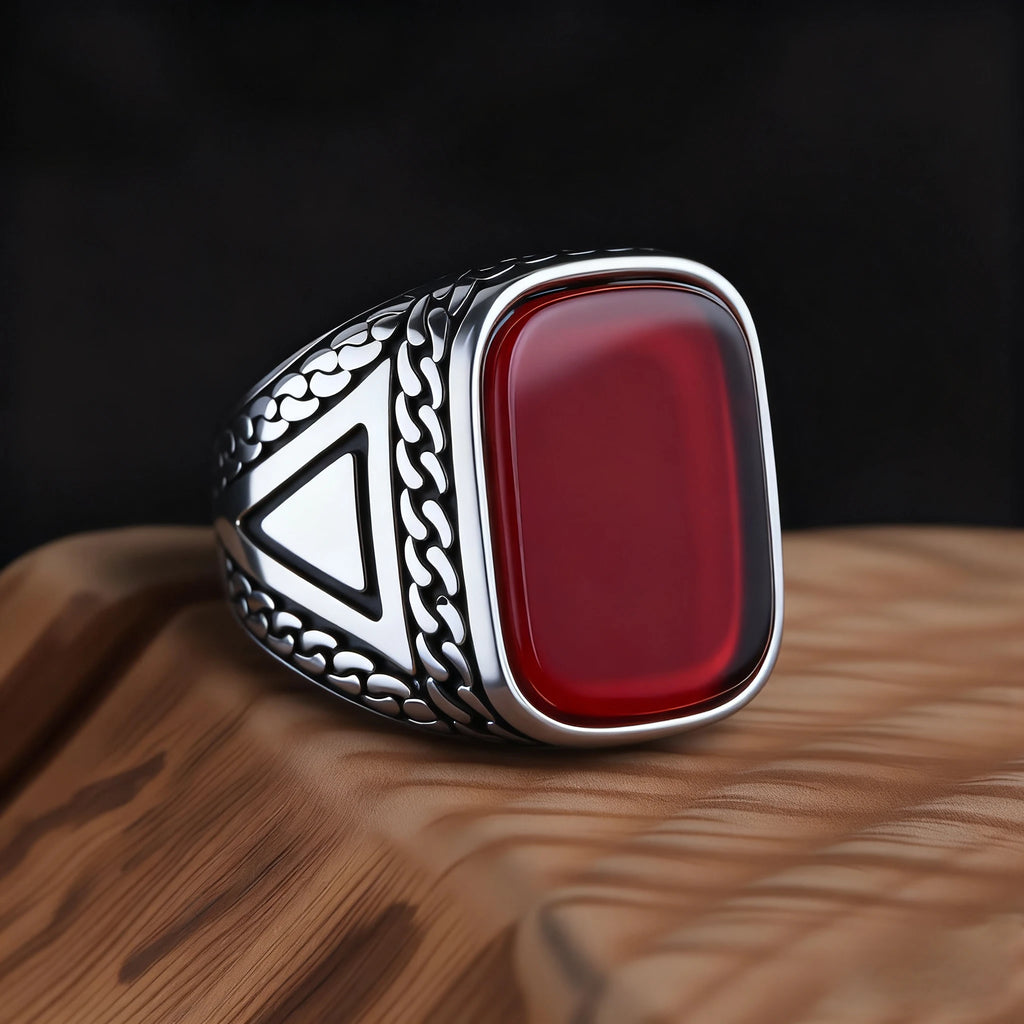 Onyx Variety Ring — Stainless Steel