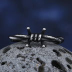Fashion 2024 New 316L Stainless Steel Enagagement Retro Twisted Rope Ring For Man Women Personality Jewelry Teenagers Gift