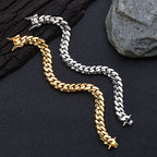 Gold Cuban Chain Necklace 10MM Smooth 18K