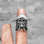 Captain Jack Pirate Skull Ring — Stainless Steel
