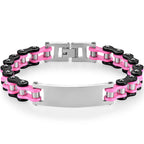 12MM Motorcycle Bike Chain Bracelet for Men Stainless Steel Bicycle Link Design Men's ID Bracelets Punk Rock Jewelry 10