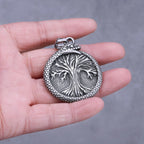 Viking Ouroboros Tree of Life Pendant Necklace — Stainless Steel