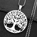 Tree of Life Pendant — Stainless Steel