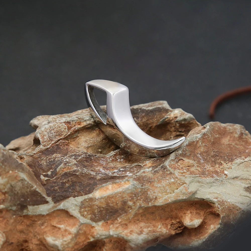 Wolf Fang Pendant — Stainless Steel