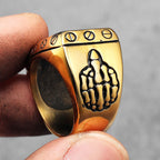 FTW Middle Finger Ring — Stainless Steel