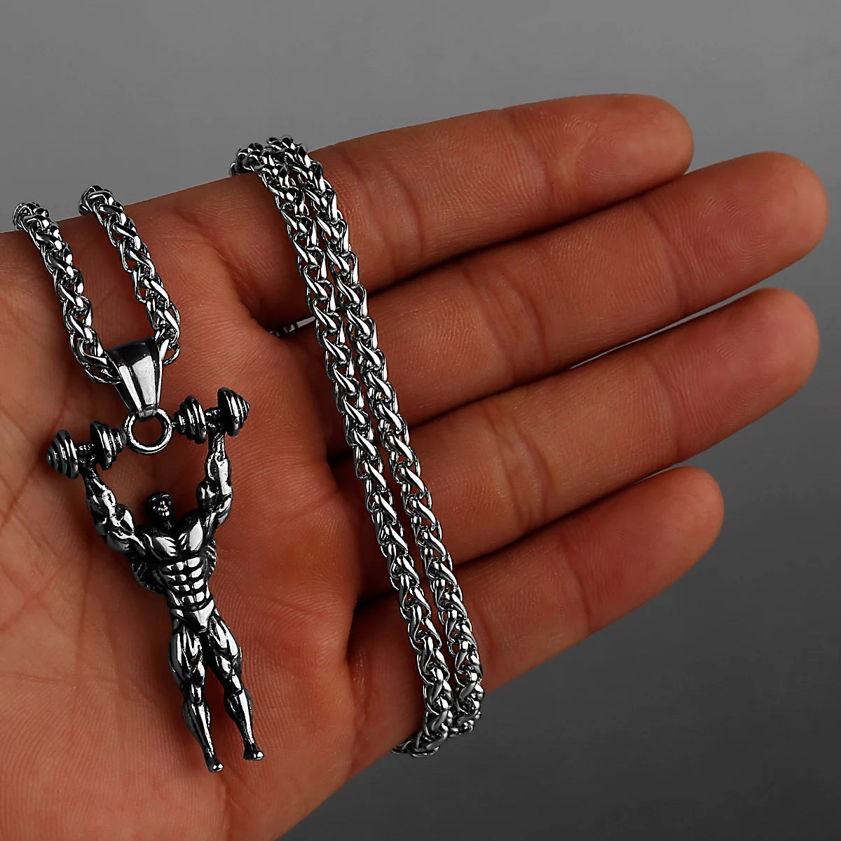 Minimal Pendant Necklace — Stainless Steel