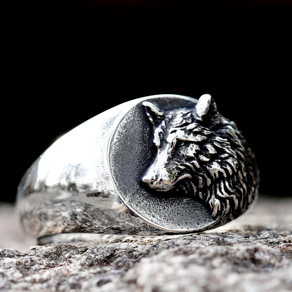 2023 NEW Men's 316L Stainless Steel Viking Nordic Wolf Of Thor High Quality Jewelry Ring Free Shipping
