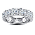 Iced Out Wedding Band Ring — 925 Silver