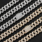Iced Out Cuban Necklace Stainless Steel 15MM