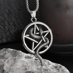 Retro Nordic Style Crow Skull Pendant Animal Bird Necklace for Men Personalized Jewelry Lucky Amulet Gift