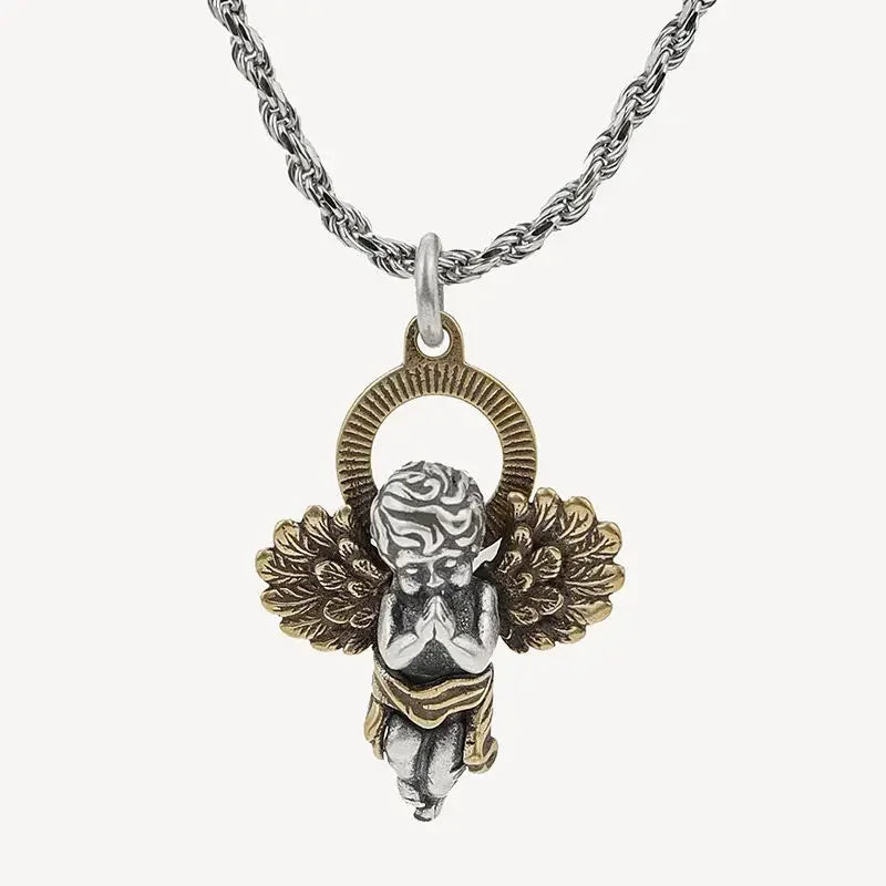 Angel Stainless Steel Pendant Necklace