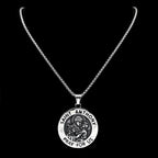 SANIT ANTHONY PRAY FOR US Chain For Women Men Stainless Steel Silver Color Patron Saint Of Lost Things Religious