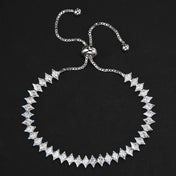 Dainty CZ Tennis Bracelet — Silver