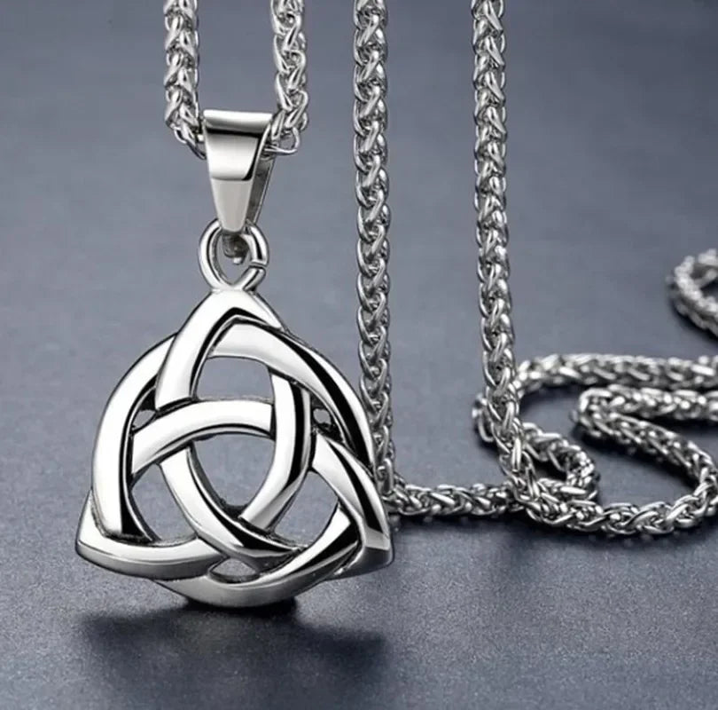 Nordic Ship Rudder Anchor Pendant — Stainless Steel