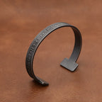 Viking Rune Open Bracelet — Stainless Steel