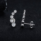 Iced Out Stud Earrings — 925 Silver