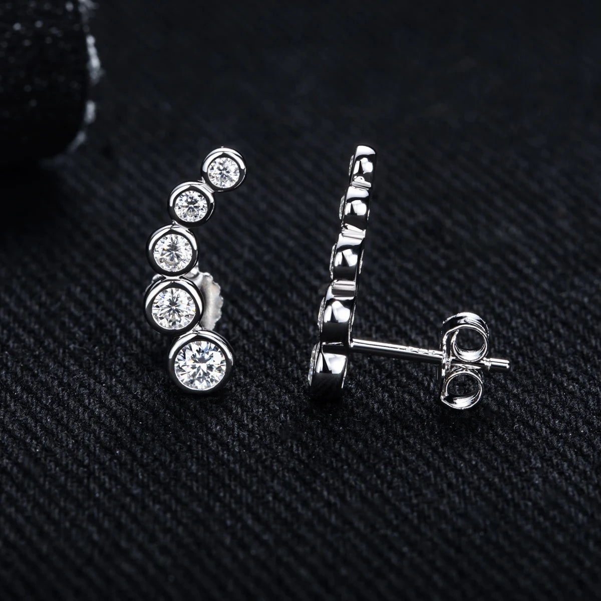 Iced Out Stud Earrings — 925 Silver