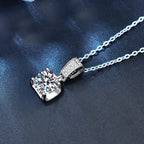 New 925 Sterling Silver Necklace Pendant 5A Zircon For Women Classics Fashion Wedding Engagement Jewelry Party Gift