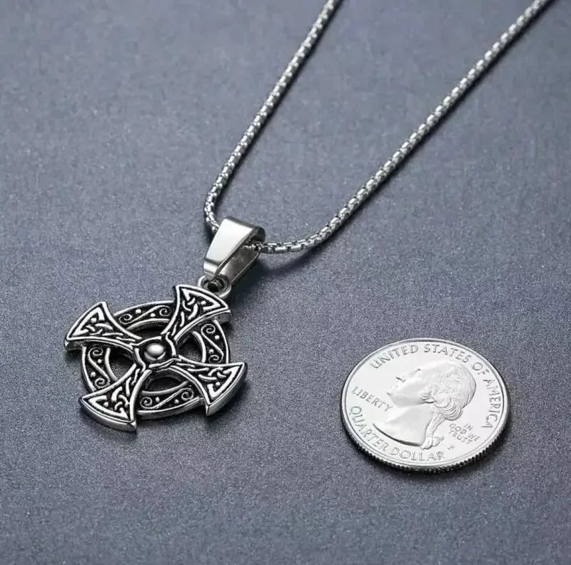 Celtic Cross Pendant Necklace