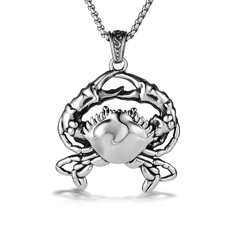 Crab Steel Pendant Ocean Series Animal