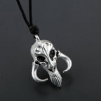 Retro Punk Skull Pendant Necklace Mandalorian Dragon Skull Same Unisex Sweater Chain Fashion Clothing Jewelry