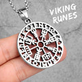 Stainless Steel Viking Pirate Odin Runes Men Necklaces Pendants Chain Punk for Boyfriend Male Jewelry Creativity Gift Wholesale