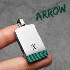 Arrow Tag Pendant Necklace — Stainless Steel