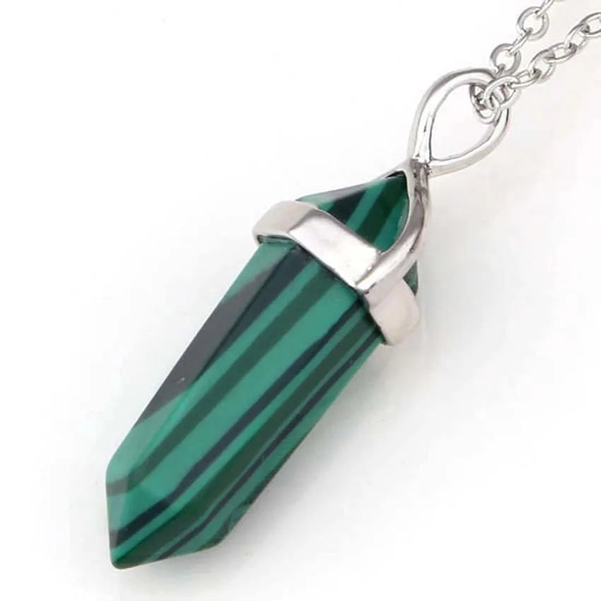 Amethyst Crystal Pendant Necklace