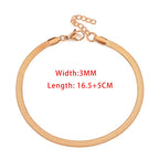 Rope Chain Bracelet 3-4mm — Stainless Steel