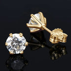 Piercing Stud Earrings for Men & Women — Silver-Tone, 5-9mm Sizes