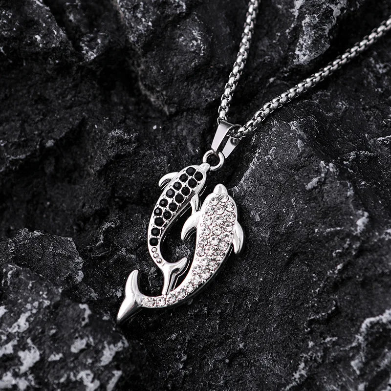 Dolphin Steel Pendant Love Korean Edition Sen