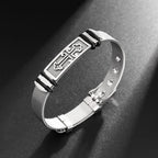 Trendy Christian Cross Stainless Steel Men's Bracelet New Fashion Metal Religious Accessories Charming Jewelry for