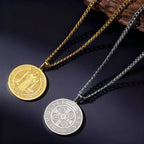 Saint Benedict Pendant Necklace — Stainless Steel