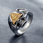 Vintage All Seeing Eye Skull Ring Men And Women Stainless Steel Skull Biker Ring Male Punk Hip Hop Jewelry Dropshipping