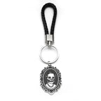 Skull Key Steel Pendant Gothic Skeleton Leahter