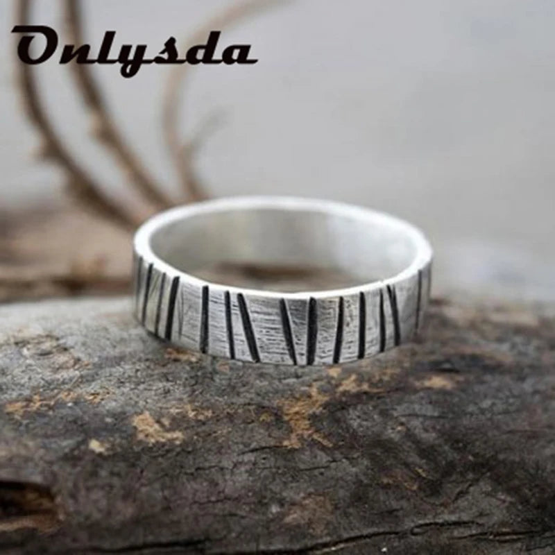 Stainless Steel Viking Simple Ring vintage Hammer retro punk Classic Ring Male finger Love Jewelry for man Gift OSR514
