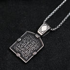 Retro Small Size Dragon Slayer St George Pendant For Men Stainless Steel Cross Biker Necklace Amulet Jewelry Gift
