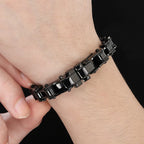 Punk Rock 316L Stainless Steel Biker Bracelet Men's 11MM Wide Motorcycle Link Chain Jewelry Accessory Bracelets for Men