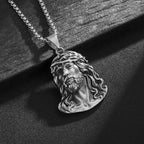 Jesus Pendant Necklace — Stainless Steel
