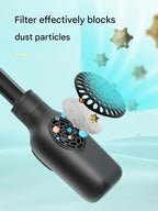 High-end Manul Umbrella with Fan Cool Parasol Anti-ultraviolet Sunny and Rainy Dual-use Foldable Car-mounted Sunshade