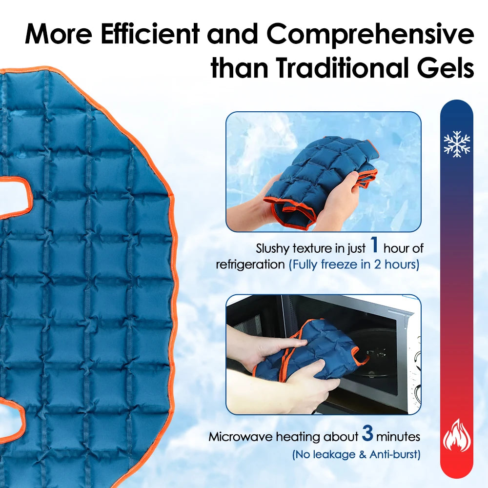 Hot Cold Compress Therapy Shoulder Wrap Self-absorbing Large Ice Pack Pad Back Neck Massage Cushion For Sport Muscle