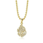 Full Moissanite Necklaces For Women Men 925 Sterling Silver Lab Diamond Pendant Chain Wedding Party 18K Gold Plated Fine Jewelry