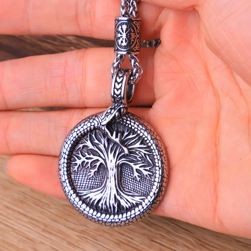 Yggdrasil Tree of Life Pendant Necklace — Mixed Metal