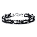 Byzantine Chain Bracelet 8mm — Stainless Steel