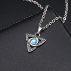 Moonstone Celtic Knot Pendant — Stainless