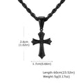 Cross Stainless Steel Pendant Necklace