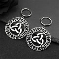 Celtic Knot Steel Pendant Viking Rune Triquetra