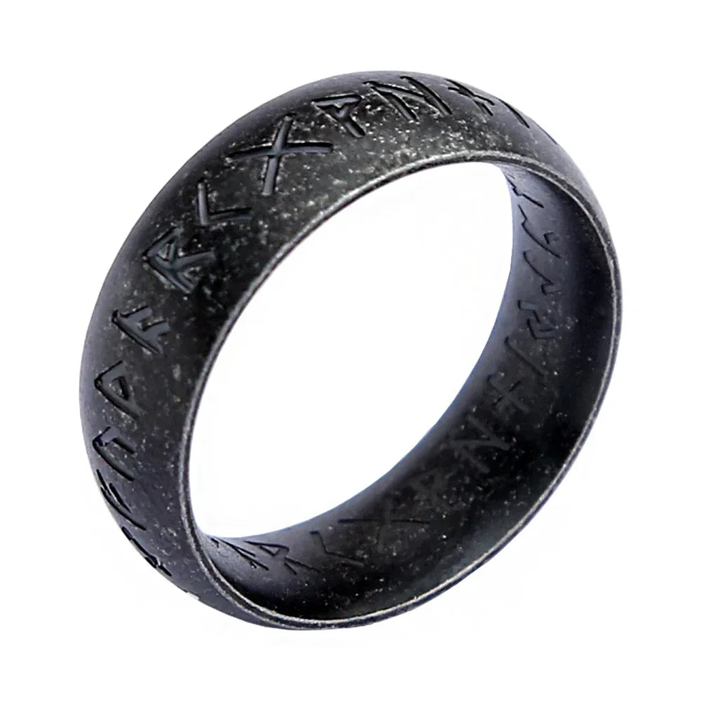 Viking Valknut Rune Amulet Ring — Stainless Steel